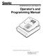 Operator's and Programming Manual