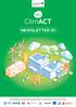 NEWSLETTER 01 WELCOME TO CLIMACT