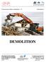 Construction Safety Guidelines -31 Demolition DEM MO OLITION Rev 00 December 2013 Page 1 of 14
