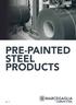 PRE-PAINTED STEEL PRODUCTS