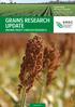 GRAINS RESEARCH UPDATE DRIVING PROFIT THROUGH RESEARCH