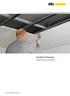 StoSilent Distance Application guideline. Acoustics Acoustic panel systems