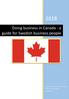 Doing business in Canada - a guide for Swedish business people