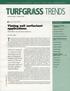 TRENDS A PRACTICAL RESEARCH DIGEST FOR TURF MANAGERS IN THIS ISSUE. Their effect on soil water repellency