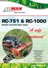 A safe investment RC-751 & RC Remote controlled slope mower. Made in Denmark