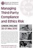 Managing Third Party Compliance and Ethics Risk
