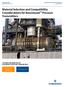 Material Selection and Compatibility Considerations for Rosemount Pressure Transmitters