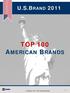 U.S.BRAND TOP 100 AMERICAN BRANDS. U.S.Brand 2011 TOP American Brands