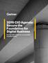2019 CIO Agenda: Secure the Foundation for Digital Business Six key take-aways for a successful transformation