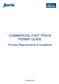 COMMERCIAL FAST TRACK PERMIT GUIDE. Process Requirements & Guidelines