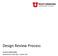 Design Review Process FACILITY OPERATIONS