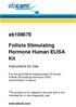 Follicle Stimulating Hormone Human ELISA Kit