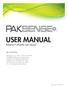 USER MANUAL. PakSense UltraNFC User Manual. Rev. 07/07/2016