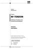 Version February 2013 RF-TENDON. Definition of Tendons in Prestressed. Program Description