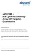 ab Rat Cytokine Antibody Array (27 Targets) Quantitative
