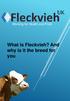 Working for Health and Profit. What is Fleckvieh? And why is it the breed for you