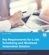 WHITE PAPER MARCH 2018 Key Requirements for a Job Scheduling and Workload Automation Solution