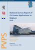 National Survey Report of PV Power Applications in Belgium 2016