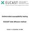 Antimicrobial susceptibility testing. EUCAST disk diffusion method