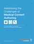 Addressing the Challenges of Medical Content Authoring