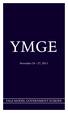 YMGE. November 24-27, 2011 YALE MODEL GOVERNMENT EUROPE