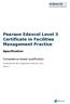 Pearson Edexcel Level 3 Certificate in Facilities Management Practice