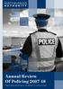 Annual Review Of Policing Improving policing for Scotland s communities