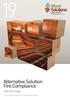 Alternative Solution Fire Compliance. Internal Linings. Technical Design Guide issued by Forest and Wood Products Australia