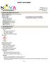 SAFETY DATA SHEET. MANUFACTURER 24 HR. EMERGENCY TELEPHONE NUMBERS Nova Pressroom Products