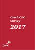 Czech CEO Survey 2017