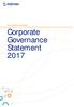 PÖYRY CORPORATE GOVERNANCE. Corporate Governance Statement 2017