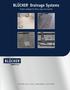 BLÜCHER Drainage Systems Product catalogue for drains, pipes and channels