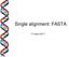 Single alignment: FASTA. 17 march 2017