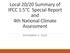 Local 20/20 Summary of IPCC 1.5 C Special Report and 4th National Climate Assessment DECEMBER 6, 2018