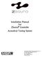 Installation Manual For ZSound Ensemble Acoustical Tuning System