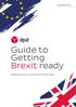 September Guide to Getting Brexit ready. Keeping our customers informed