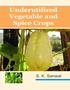 UNDERUTILIZED VEGETABLE AND SPICE CROPS