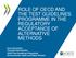 ROLE OF OECD AND THE TEST GUIDELINES PROGRAMME IN THE REGULATORY ACCEPTANCE OF ALTERNATIVE METHODS