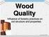 Wood Quality. Influence of forestry practices on wood structure and properties