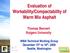 Evaluation of Workability/Compactability of Warm Mix Asphalt