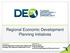 Regional Economic Development Planning Initiatives