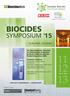 The 6th Symposium focusing on Authorisation of Biocidal products within the Biocidal Product Regulation (BPR) PROGRAMME COMMITTEE: