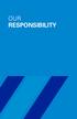 CORPORATE RESPONSIBILITY POLICY