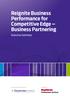 Reignite Business Performance for Competitive Edge Business Partnering. Executive Summary