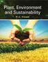 Plant, Environment and Sustainability