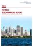 2015 PAYROLL BENCHMARKING REPORT. Annual study examining trends, efficiency and costs of payroll in Australia