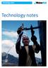 Technology notes. Technology notes. WaterAid/Caroline Penn