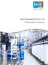 Water Management for the Photovoltaic Industry