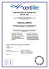 CERTIFICATE OF APPROVAL No CF 242 GEZE UK LIMITED