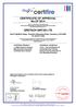 CERTIFICATE OF APPROVAL No CF 5514 GRETSCH UNITAS LTD